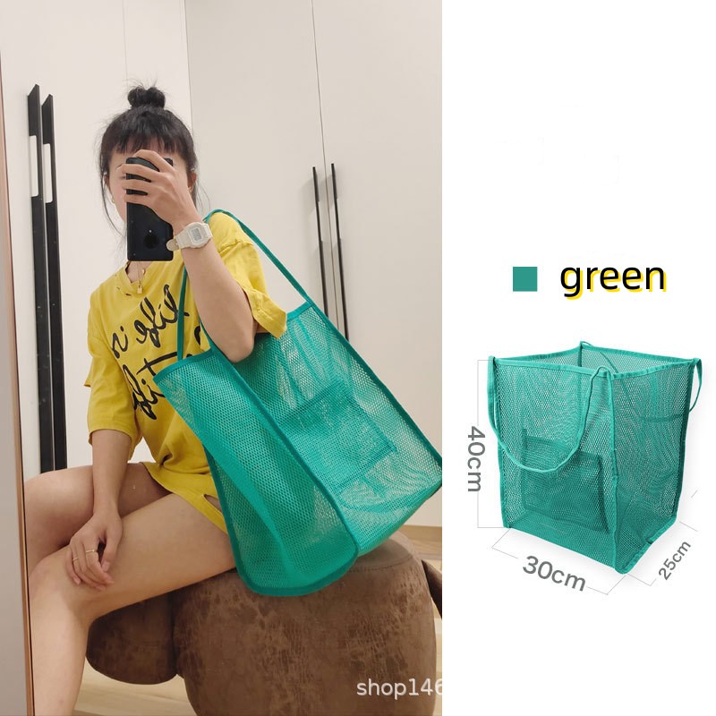 Ins Style - Sheer gauze shoulder Bag - Fashion - Light Beach Bag - Swimming