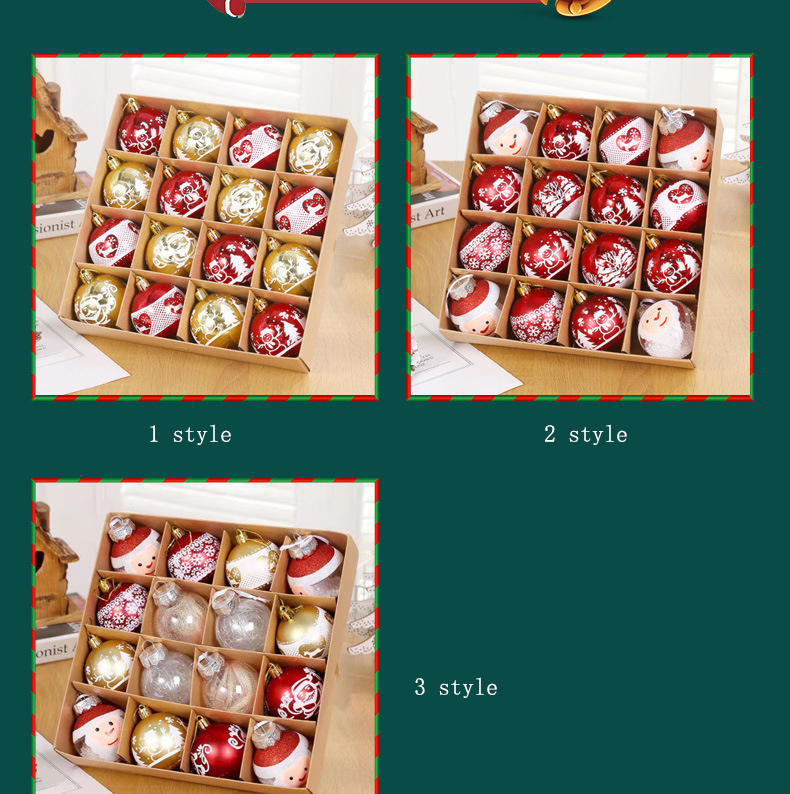 Christmas ball - Christmas Tree decoration - Gift ball - Christmas venue layout