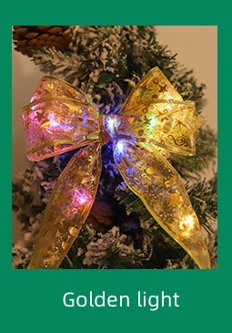 Ribbon light string - Christmas tree decoration light -LED light - satin string light - decorative ribbon