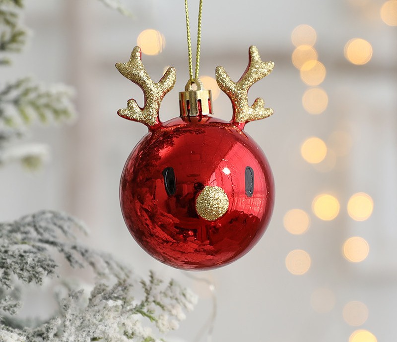 Christmas Decorations - Elk Scene Decoration - Christmas Tree Hangings - Pendants - Hanging balls