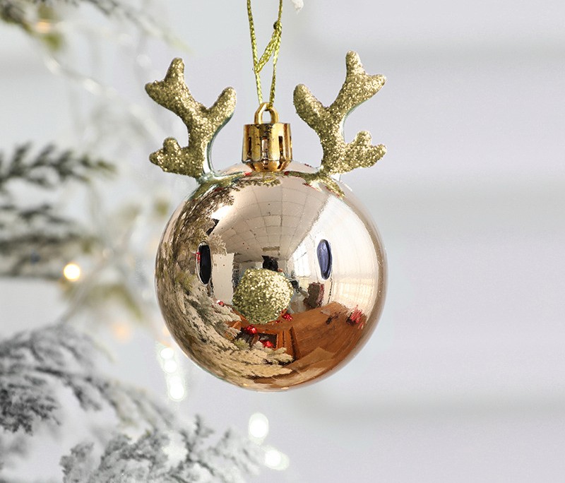 Christmas Decorations - Elk Scene Decoration - Christmas Tree Hangings - Pendants - Hanging balls