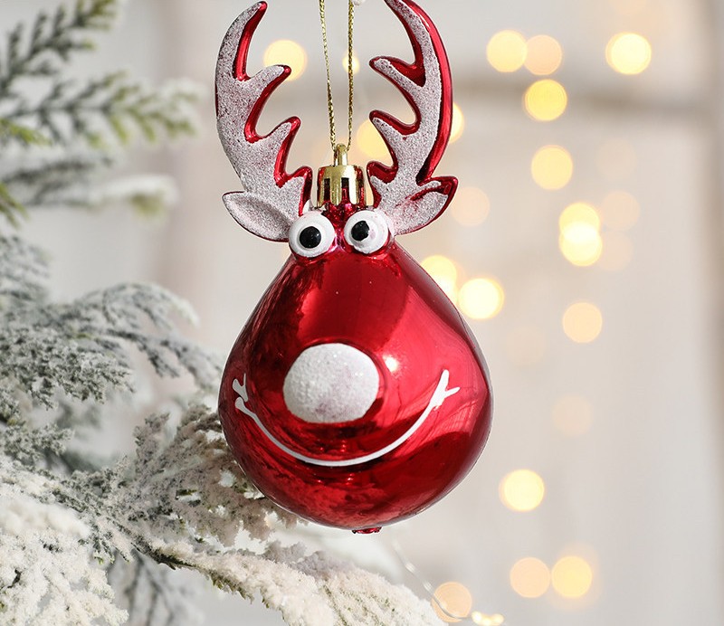 Christmas Decorations - Elk Scene Decoration - Christmas Tree Hangings - Pendants - Hanging balls