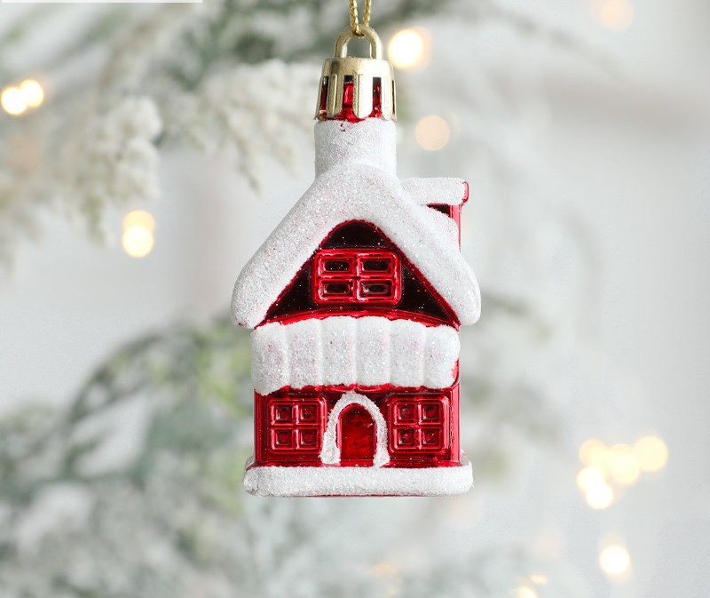 Christmas decorations - Ice cream - Snowman - House - Five-pointed star - Crutches - Combination decorations 