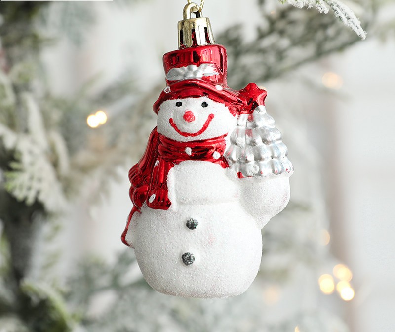 Christmas decorations - Ice cream - Snowman - House - Five-pointed star - Crutches - Combination decorations 