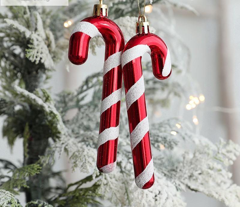 Christmas decorations - Ice cream - Snowman - House - Five-pointed star - Crutches - Combination decorations 