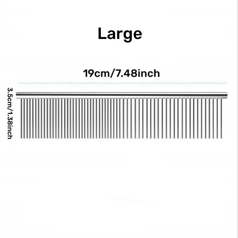 Professional Stainless Steel Dematting Combs for Long-Haired Cats & Dogs