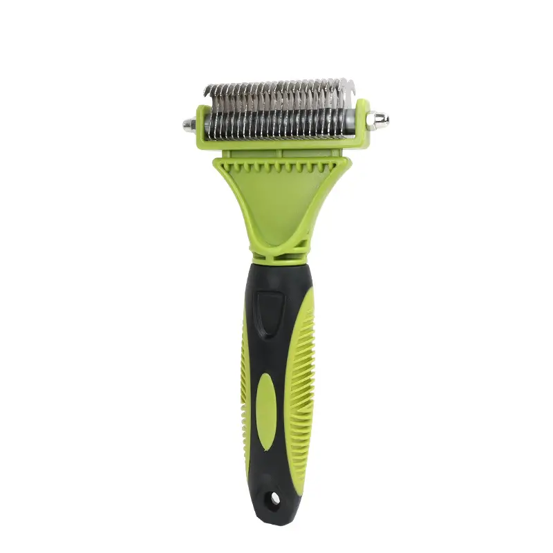 Double-Sided Pet Grooming Brush ,Dog & Cat Brush Hair Remove 