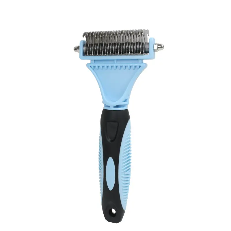 Double-Sided Pet Grooming Brush ,Dog & Cat Brush Hair Remove 