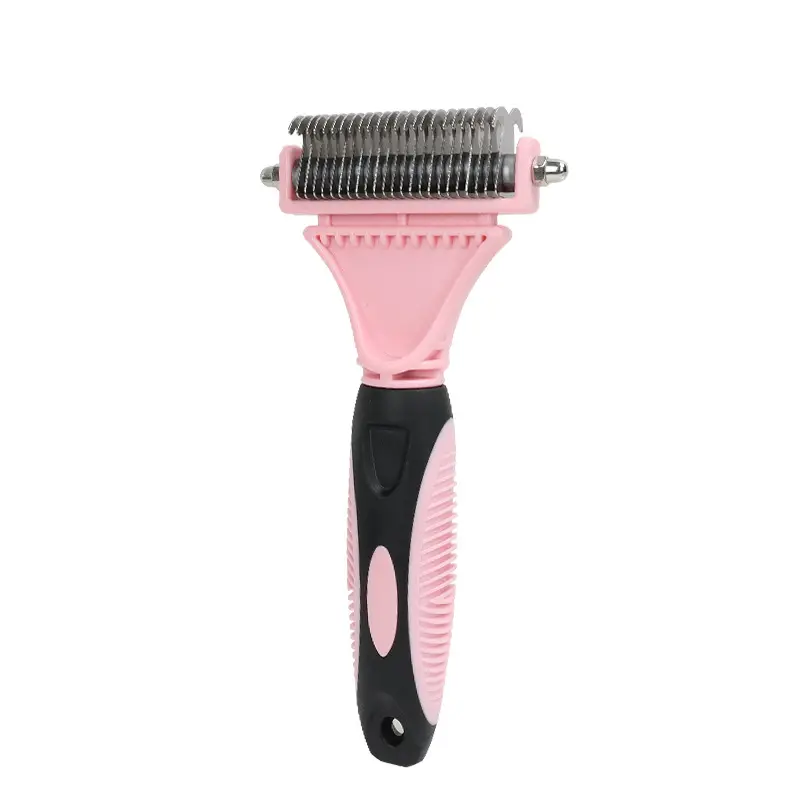 Double-Sided Pet Grooming Brush ,Dog & Cat Brush Hair Remove 