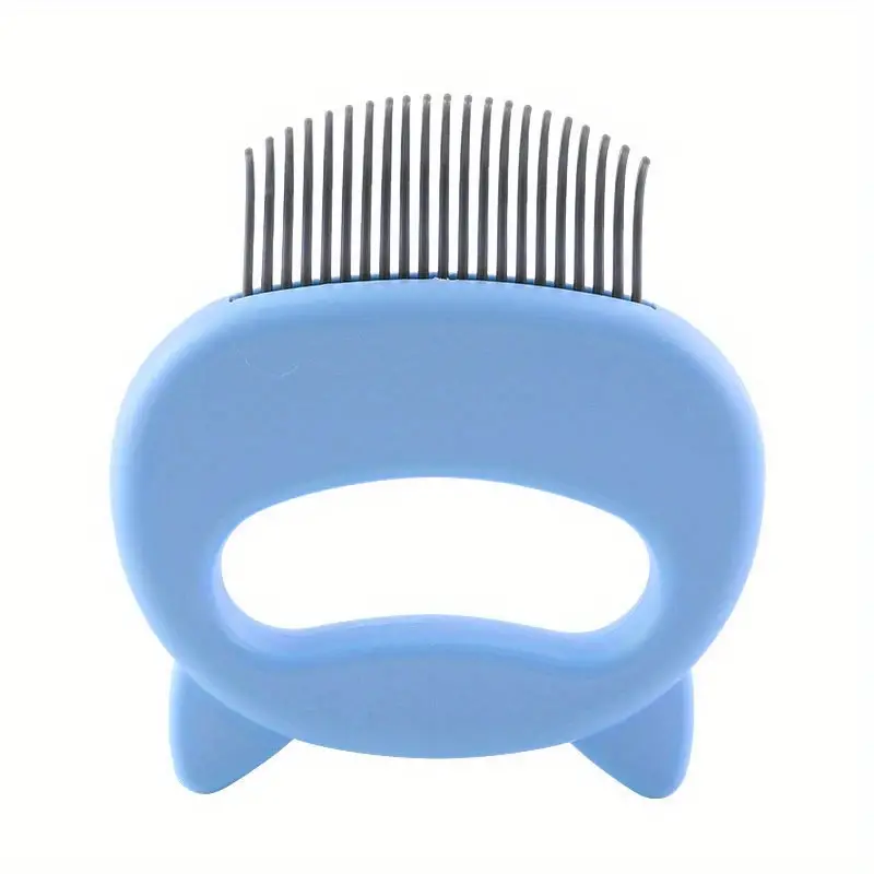 Cat Ear Shell Comb & Steel Needle Brush Set Perfect for Pet Grooming