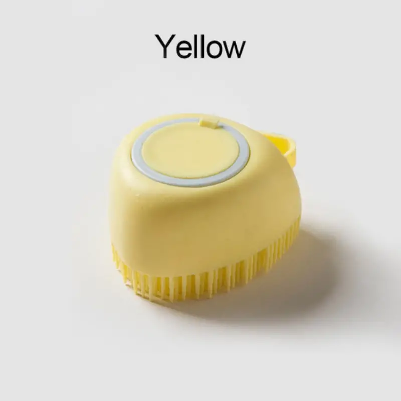 Soft Silicone Pet Brush: Massage Your Dog or Cat's Hair with Shower Gel Dispenser
