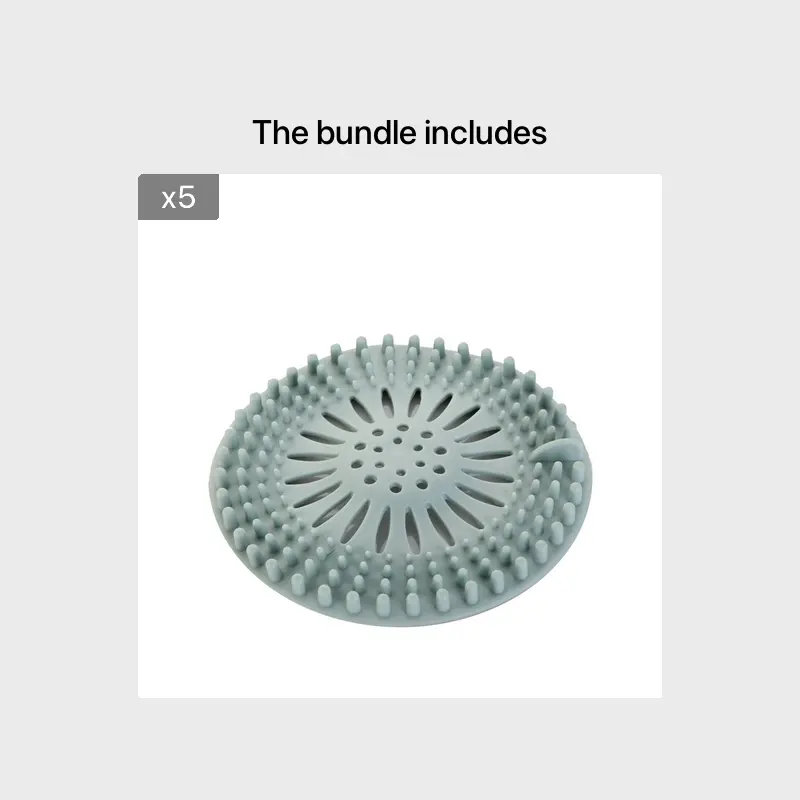  Drain Hair Catcher Filter: Keep Your Bathroom & Kitchen Clog-Free，2PCS