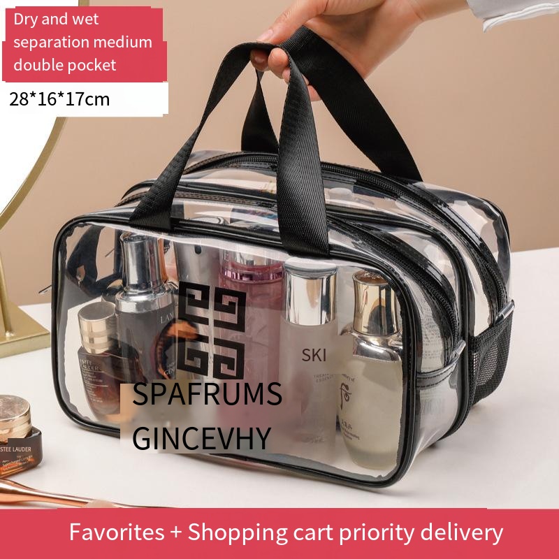 PVC dry and wet separation toiletry kit