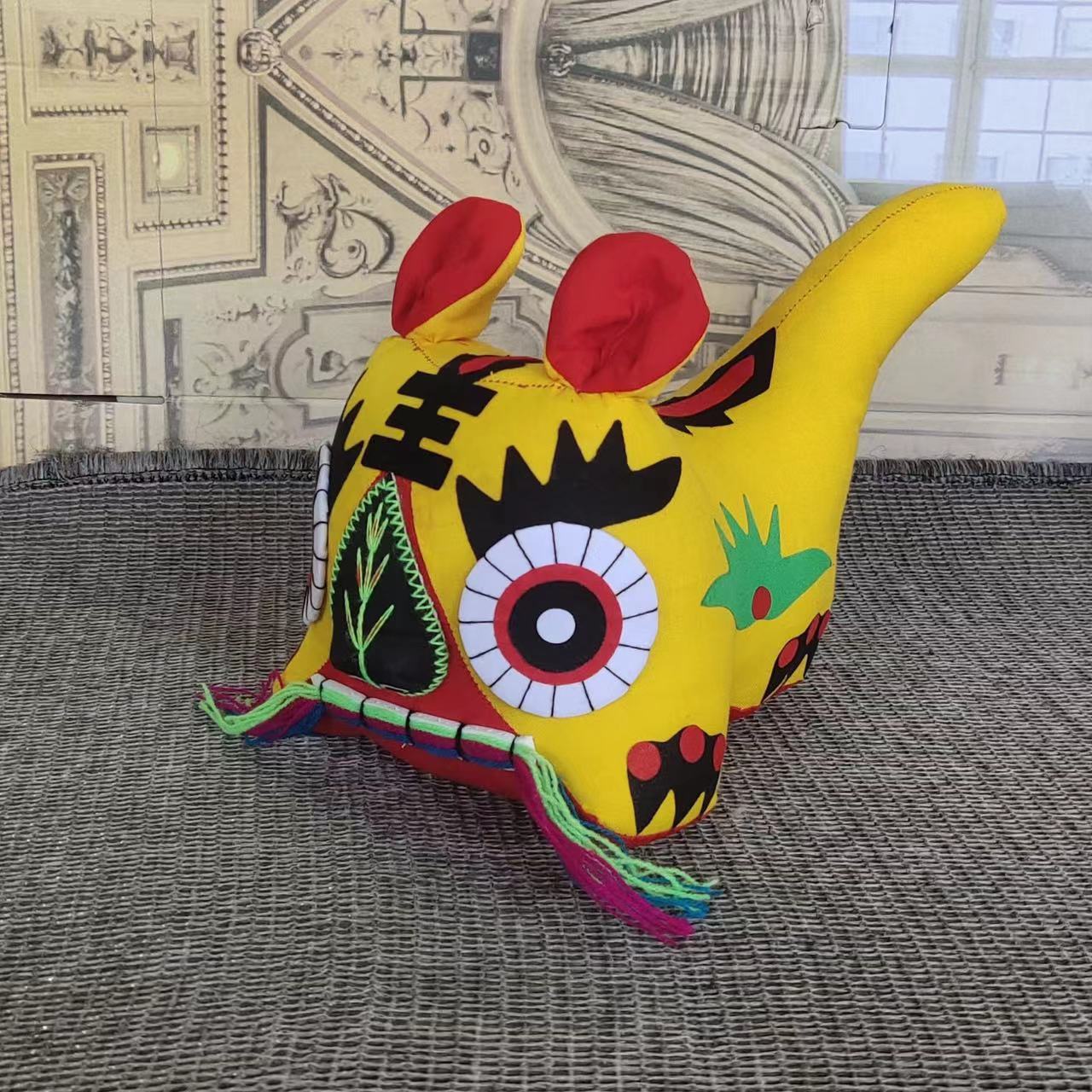 Tiger Year mascot doll Chinese style handmade fabric rabbit folk zodiac doll home decoration annual meeting gifts
