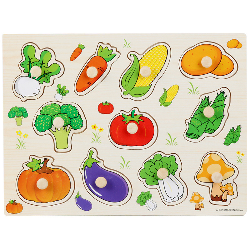 Handheld Puzzle Wooden Early Education Toy for Children