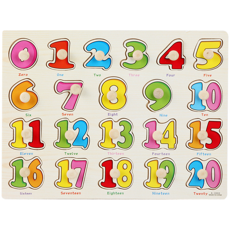Handheld Puzzle Wooden Early Education Toy for Children