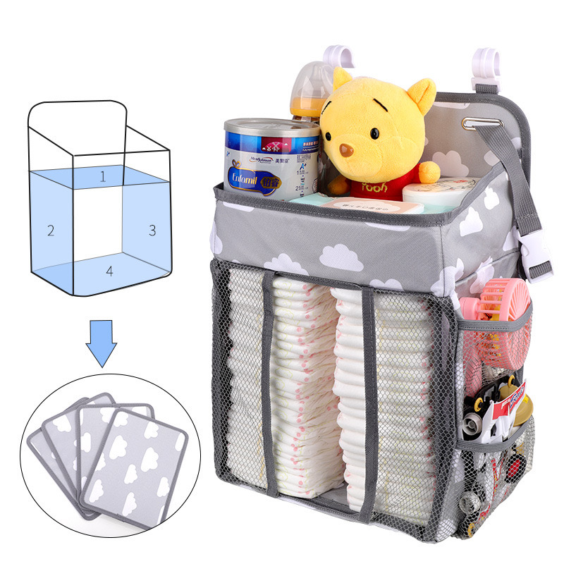 Baby Oxford Diaper Caddy Hanging Storage Bag