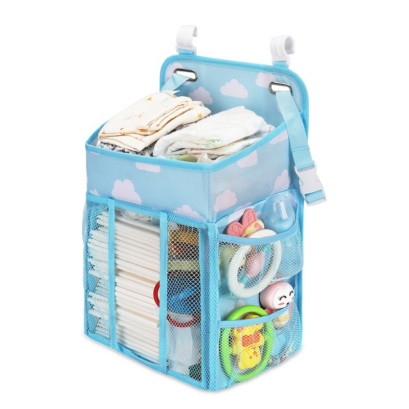 Baby Oxford Diaper Caddy Hanging Storage Bag