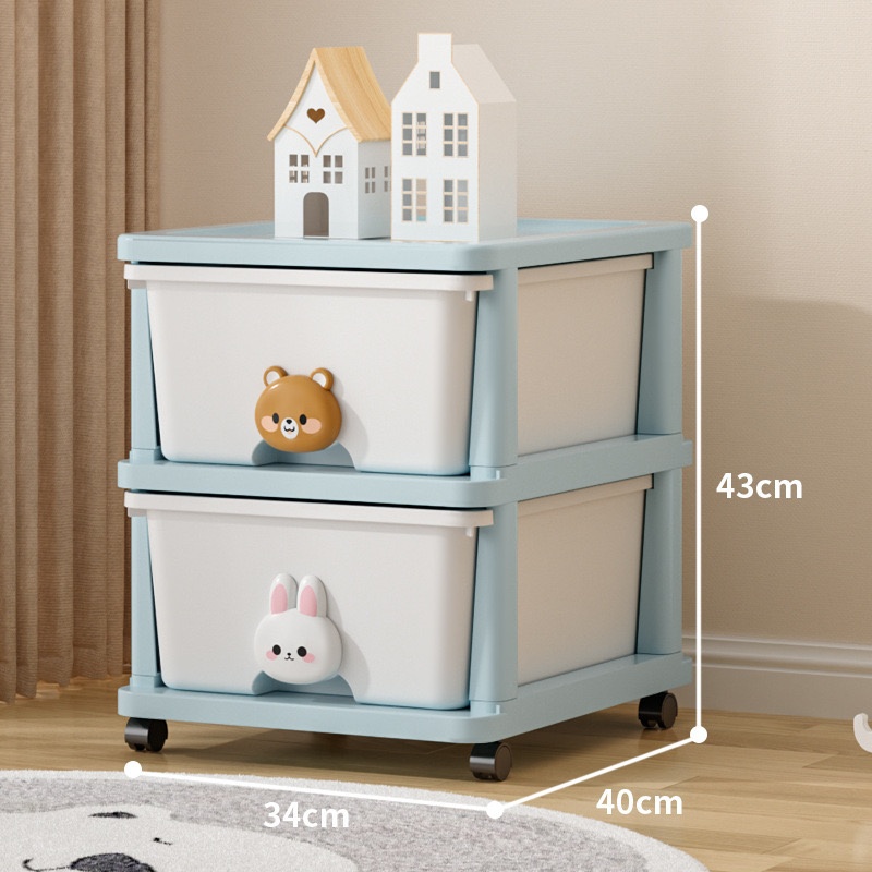 Cute Cartoon Multi-tier Storage Cabinet With Drawers