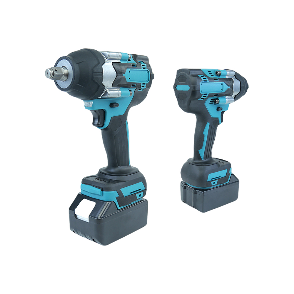 Cordless 21V Brushless Electric Impact Wrench Set with 1 Battery and Charger - Power Tools Wrenches Kit