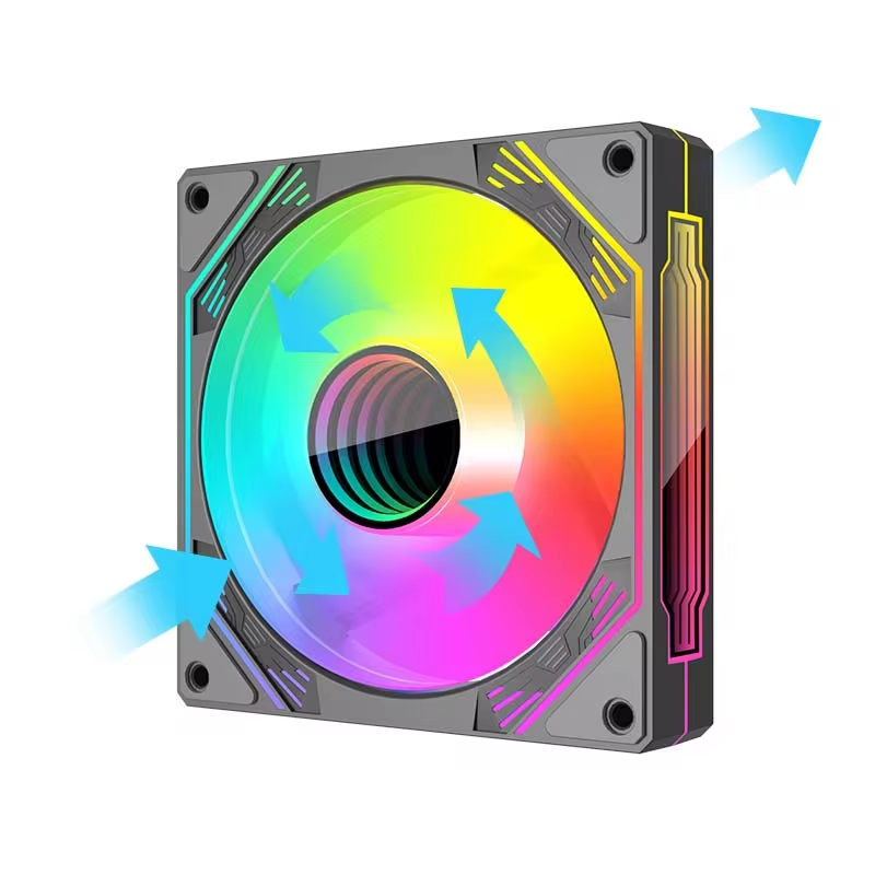 COOLMOON Infinity Mirror PWM 120MM Case Fan V12 High Quality Gaming PC ARGB Fan 5V 3PIN SYNC In Stock Computer Fan