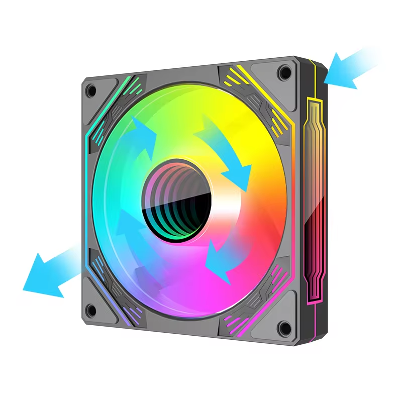 COOLMOON Infinity Mirror PWM 120MM Case Fan V12 High Quality Gaming PC ARGB Fan 5V 3PIN SYNC In Stock Computer Fan