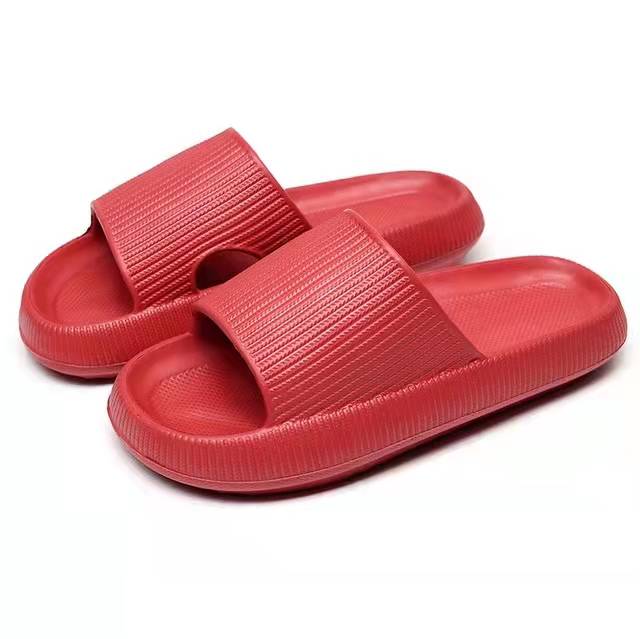 Women's Plush Platform Slippers with Anti Slip Soft Sole, Thickened Bottom, and Durable Comfort for Bathroom Use ﻿