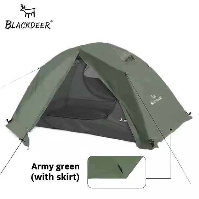Blackdeer Archeos 2-3 People Backpack Tent, Double Layer Waterproof Thick Fabric Snow Skirt Carry Bag, for Outdoor