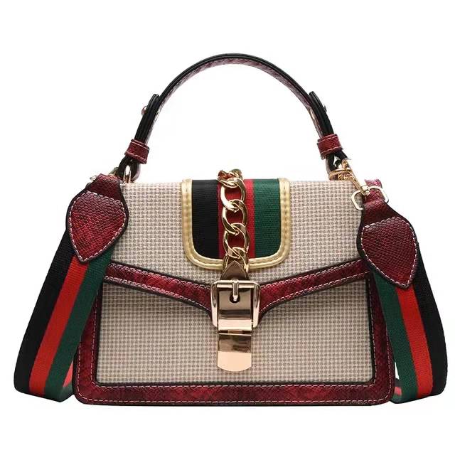 Small Crocodile Print Flap Bags, Leather 22*8*16cm/8.7*3.1*6.3in Luxury Big Capacity Strong Ware Print Flap, For Women