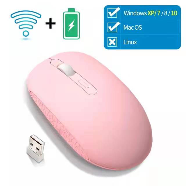 High Capacity Wireless Ergonomic Gaming Mouse with RGB LED Backlight, Silent Clicks