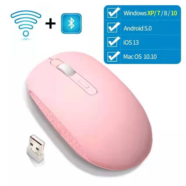 High Capacity Wireless Ergonomic Gaming Mouse with RGB LED Backlight, Silent Clicks
