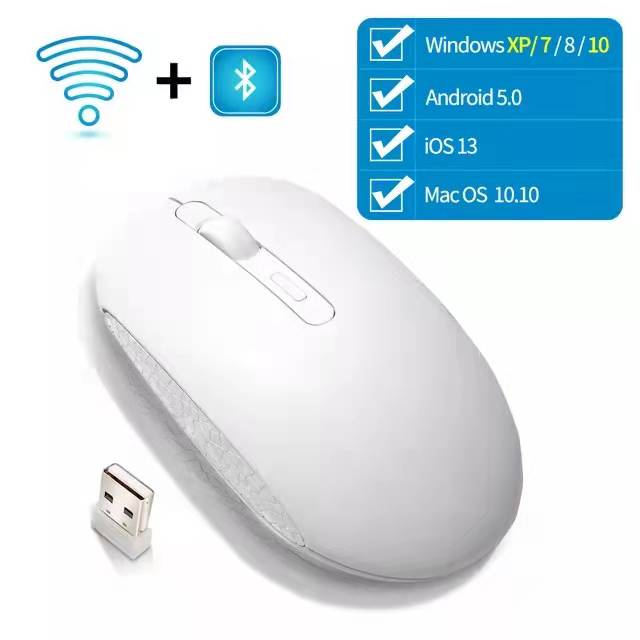 High Capacity Wireless Ergonomic Gaming Mouse with RGB LED Backlight, Silent Clicks