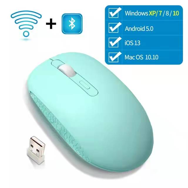 High Capacity Wireless Ergonomic Gaming Mouse with RGB LED Backlight, Silent Clicks