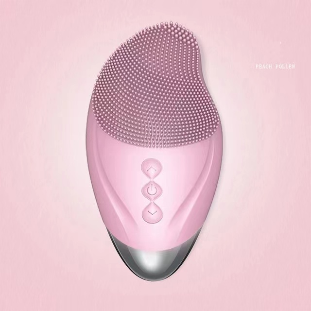 Silicone Cleansing Brush with Easy Control, Boosts Blood Circulation, 12000 RPM High Frequency Vibration