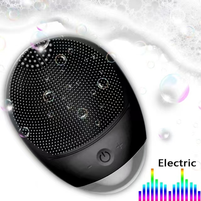 Mini Electric Facial Cleansing Brush, Silicone Deep Pore Clean Waterproof Low Noise Easy Control, Suitable for All Skins