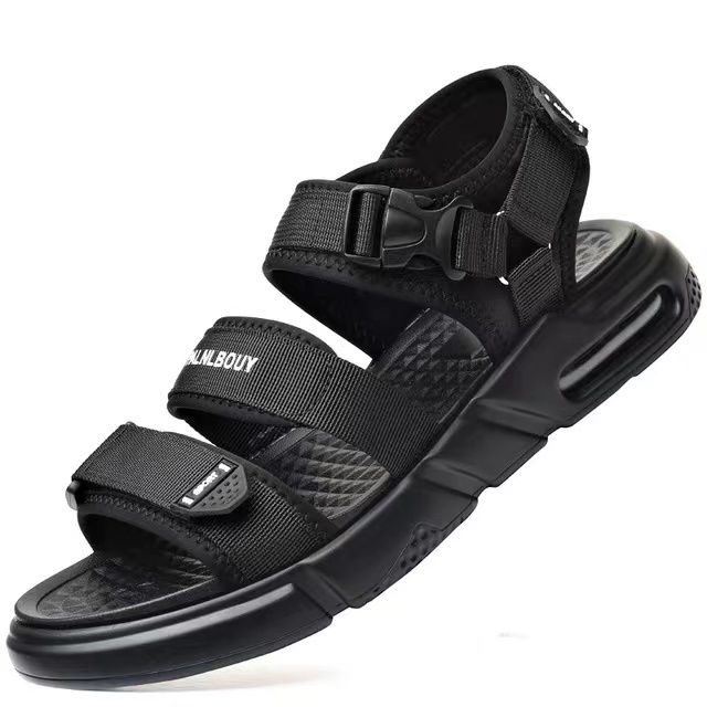 Men's 2022 New Fashion Sandals, Anti-Slip Breathable Lightweight Black Three-layer Sole Comfortable, for Men