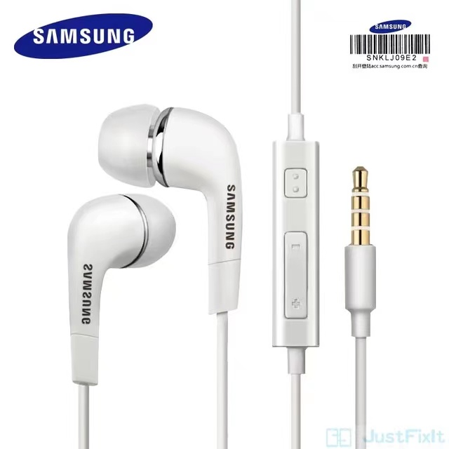 Samsung Compatible In Ear Headphones with Microphone, 3.5mm Metal Jack, High Quality Sound