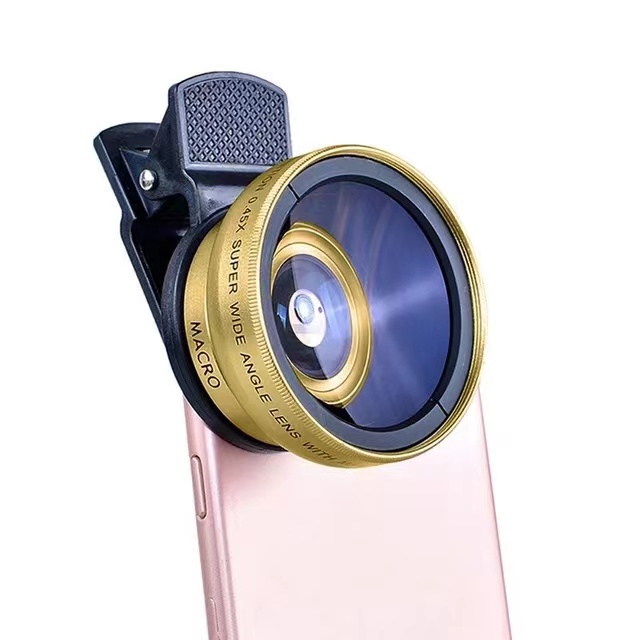 TONGDAYTECH Super Wide Angle Lens, Easy Clip-on Lens No Distortion Premium Quality Glass, for Smartphones