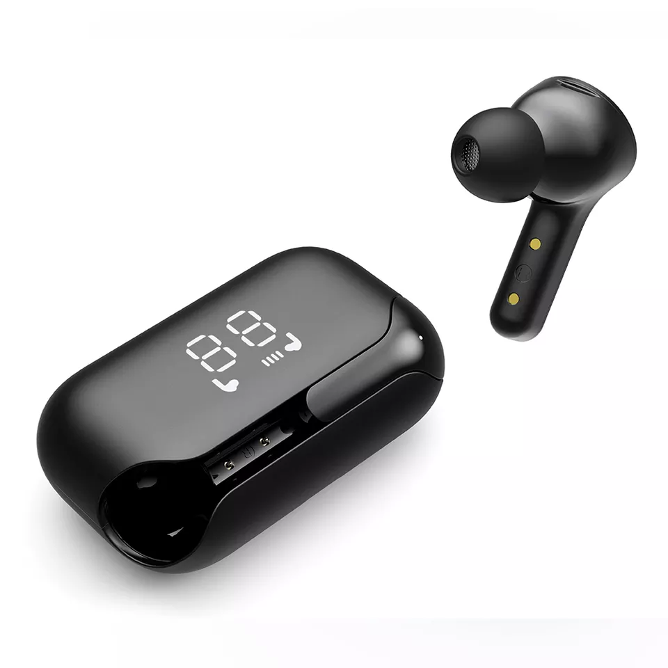 Unique Design Wireless Earphones, HD Sound Experience Patent Design LED Battery Long Battery Life, for Phones