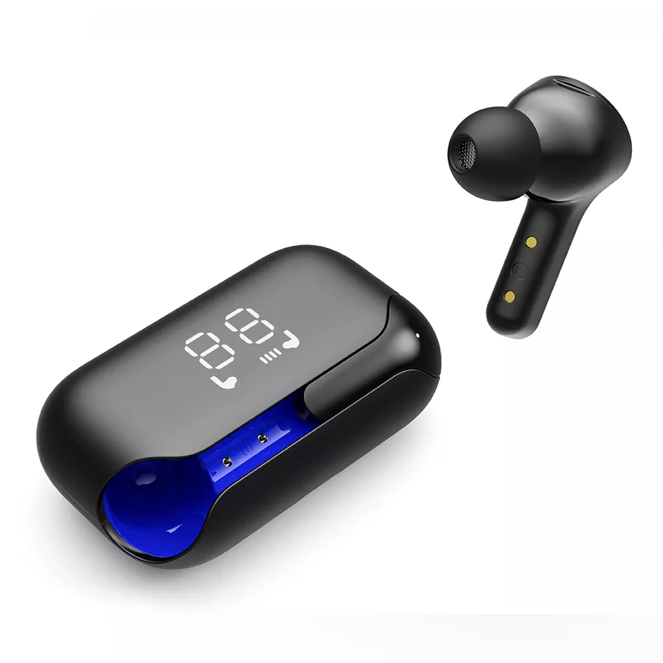 Unique Design Wireless Earphones, HD Sound Experience Patent Design LED Battery Long Battery Life, for Phones