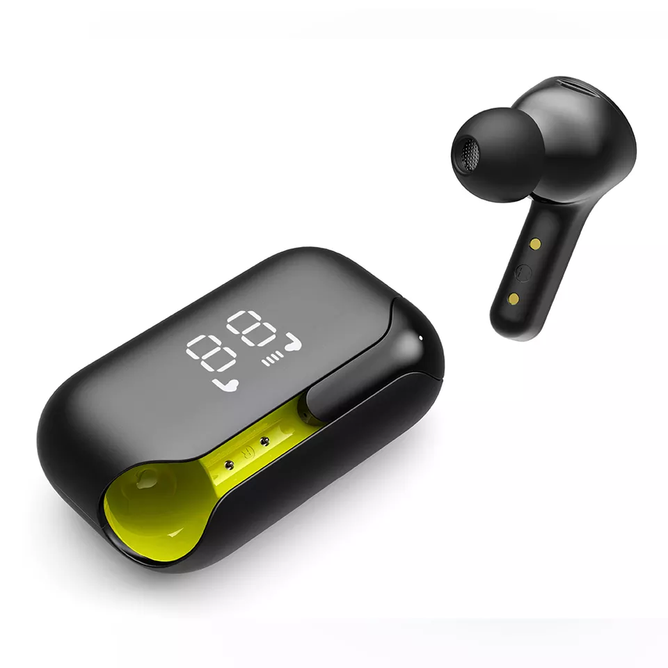 Unique Design Wireless Earphones, HD Sound Experience Patent Design LED Battery Long Battery Life, for Phones