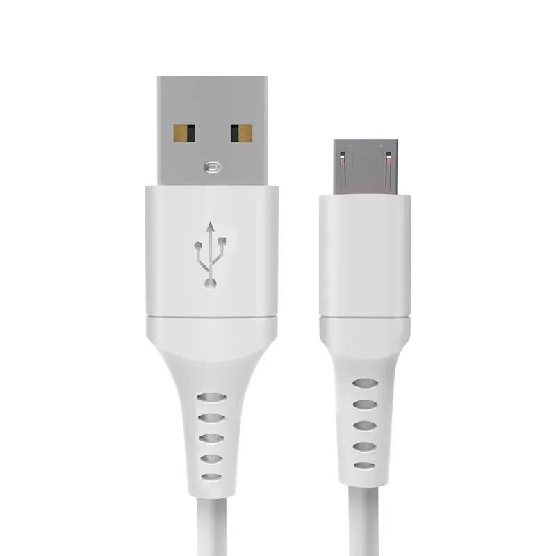 Micro USB Rubber Cord, Fast Charge Safe Connection Fast Transmission 1m Length Convenient, for Android