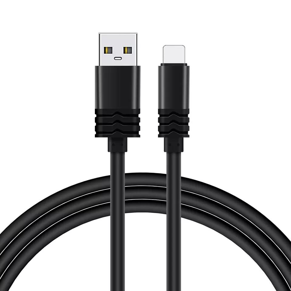 Stable Connection Charging Cable, 3 Meter Long Flexible Angle-free TPE Material Anti-corrosion, for Phones