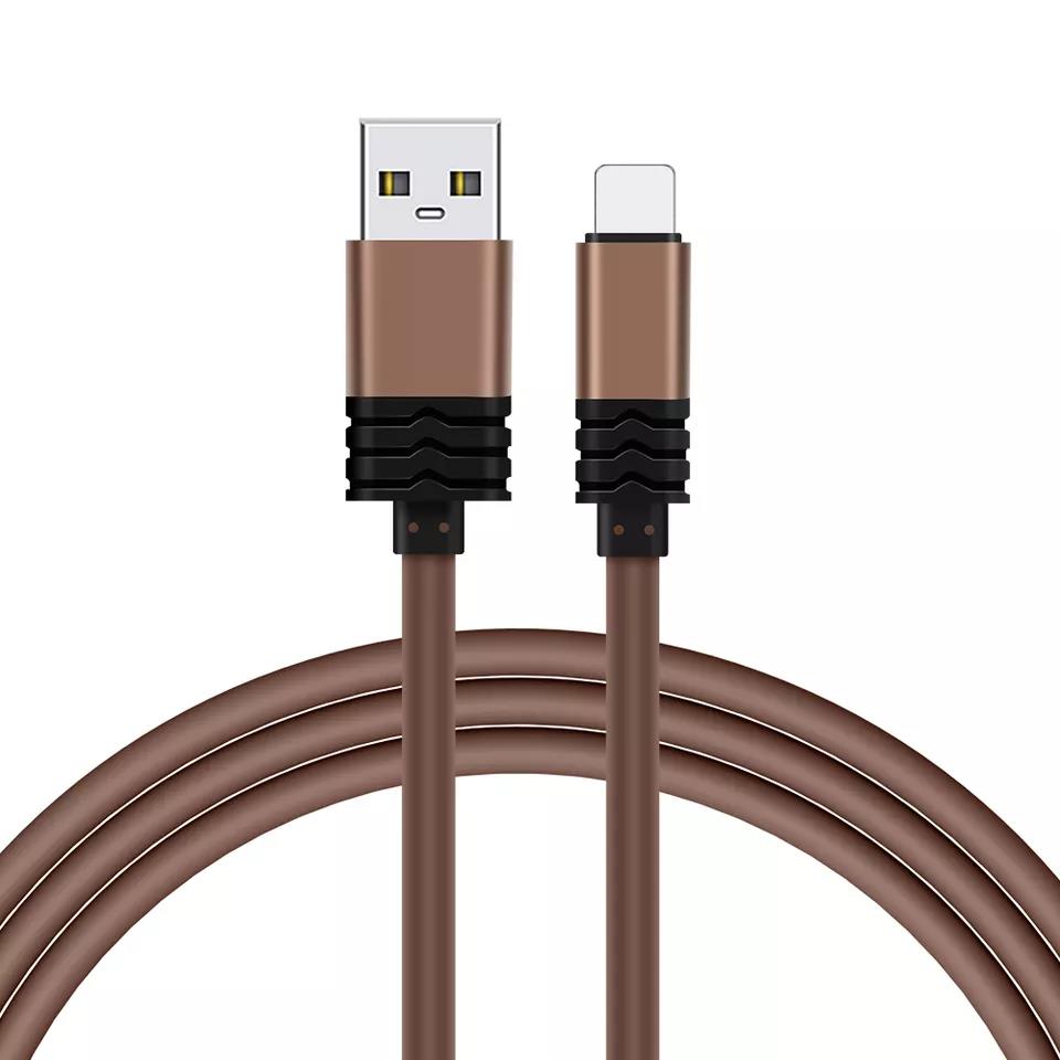 Stable Connection Charging Cable, 3 Meter Long Flexible Angle-free TPE Material Anti-corrosion, for Phones