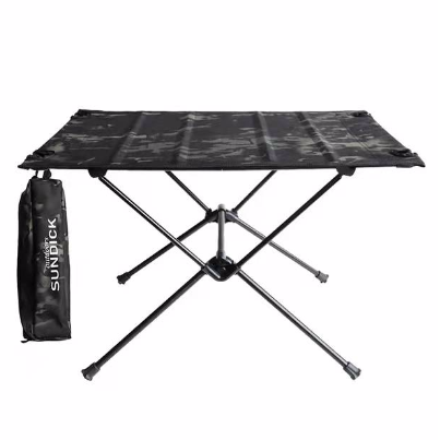 SUNDICK Outdoor Folding Table, Aluminum Alloy Portable Rugged Durable Easy to Assemble Strong Structure, for Outdoor