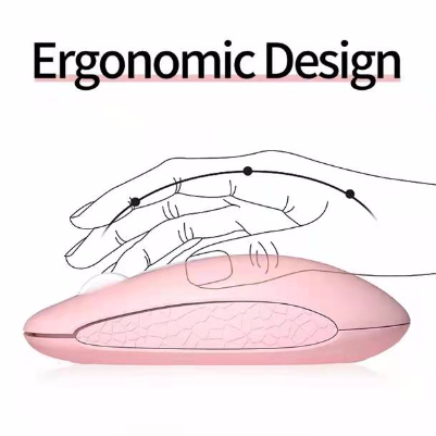 High Capacity Wireless Ergonomic Gaming Mouse with RGB LED Backlight, Silent Clicks