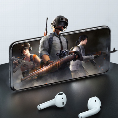 Wireless Charging Box Earphone, Waterproof Lossless Sound Quality Stable Connection Less Transmission Delay, for Gaming
