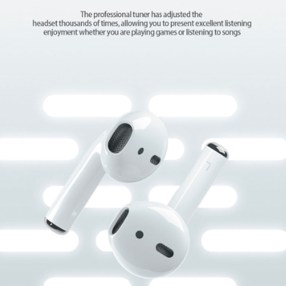 Wireless Charging Box Earphone, Waterproof Lossless Sound Quality Stable Connection Less Transmission Delay, for Gaming