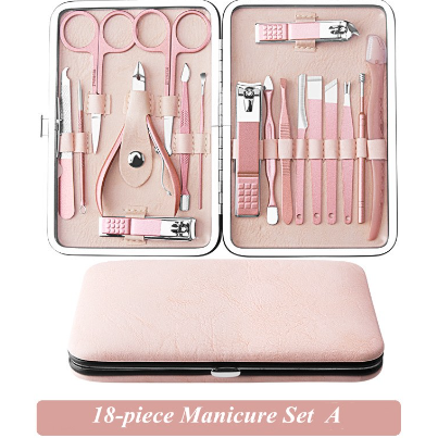 Professional Tool Multifunction Portable Manicure Set,  Stainless Steel Material  Multifunction Portable, for Girls