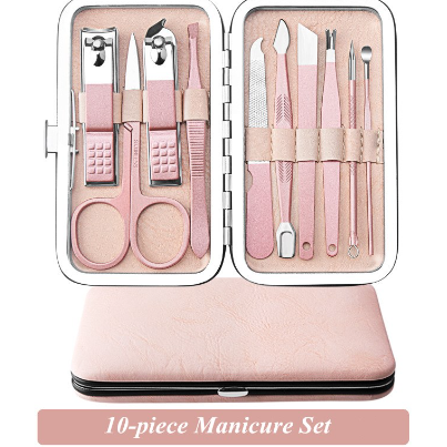 Professional Tool Multifunction Portable Manicure Set,  Stainless Steel Material  Multifunction Portable, for Girls